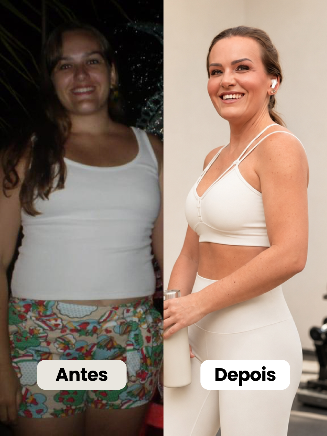 Antes e depois de Aline Freitas
